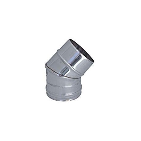 Curva saldata inox 45°