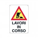 Cartello cantiere lavori in corso