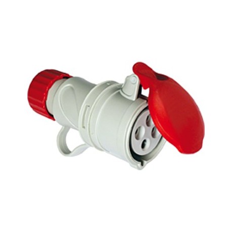 Presa a norme CE 3 prese + terra 16A 380V ROSSA